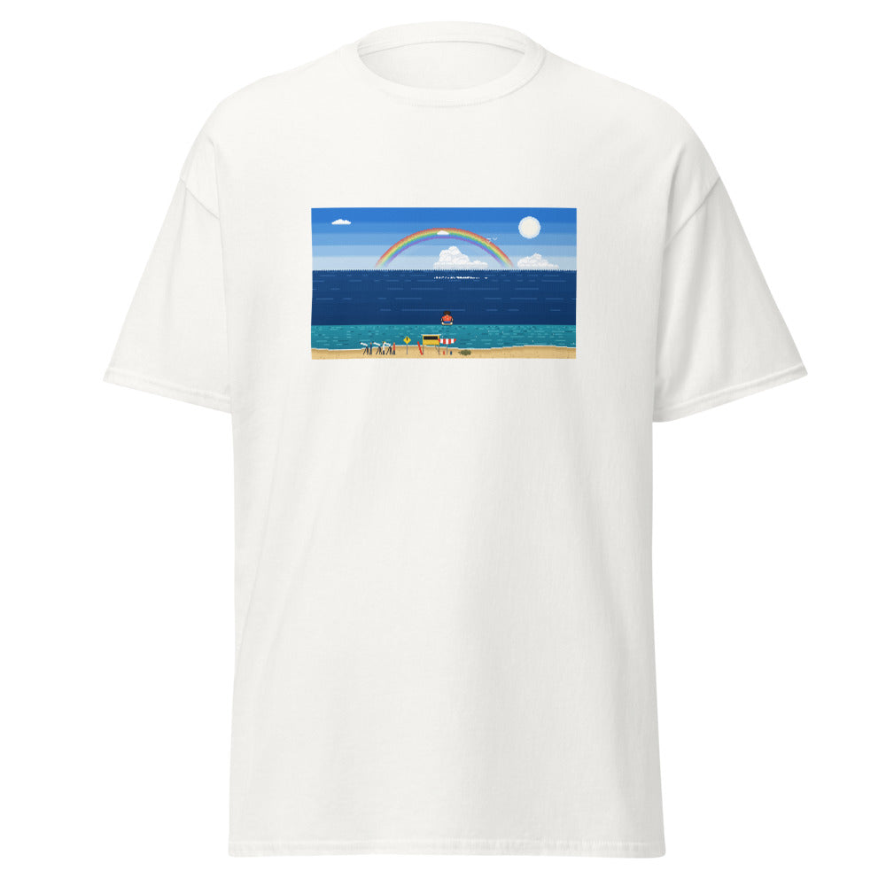 Pipeline Pixel North Shore Tee, White, front