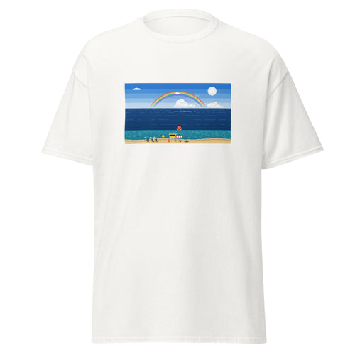 Pipeline Pixel North Shore Tee, White, front